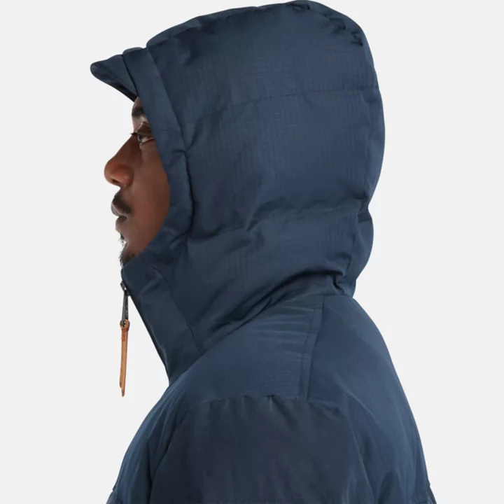 Mountain Welch Hooded Water Repellent Puffer Jacket for Men in Navy