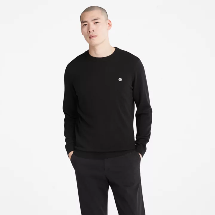 Cohas Brook Crewneck Jumper for Men in Black