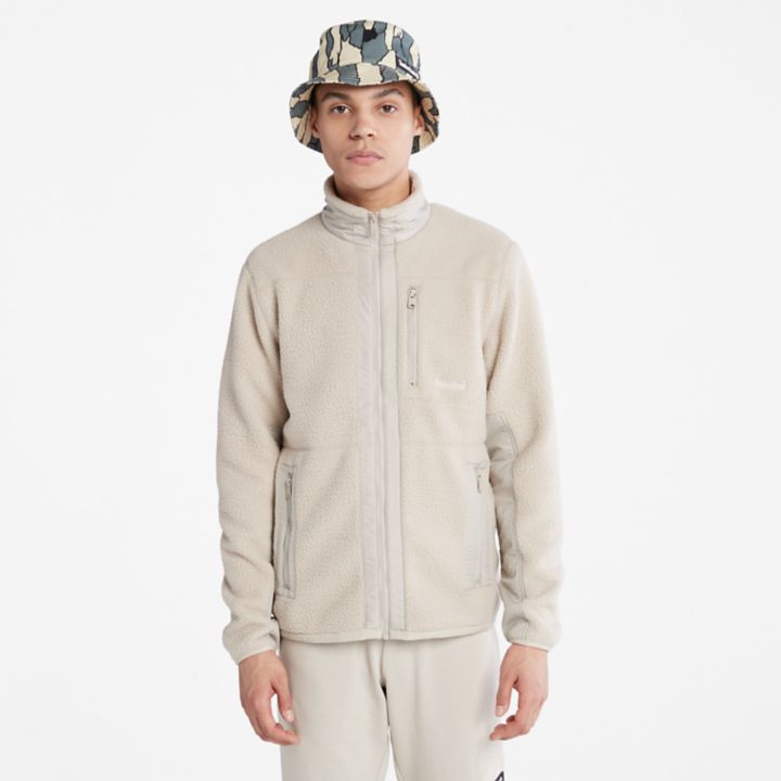 High-pile Fleece for Men in Beige
