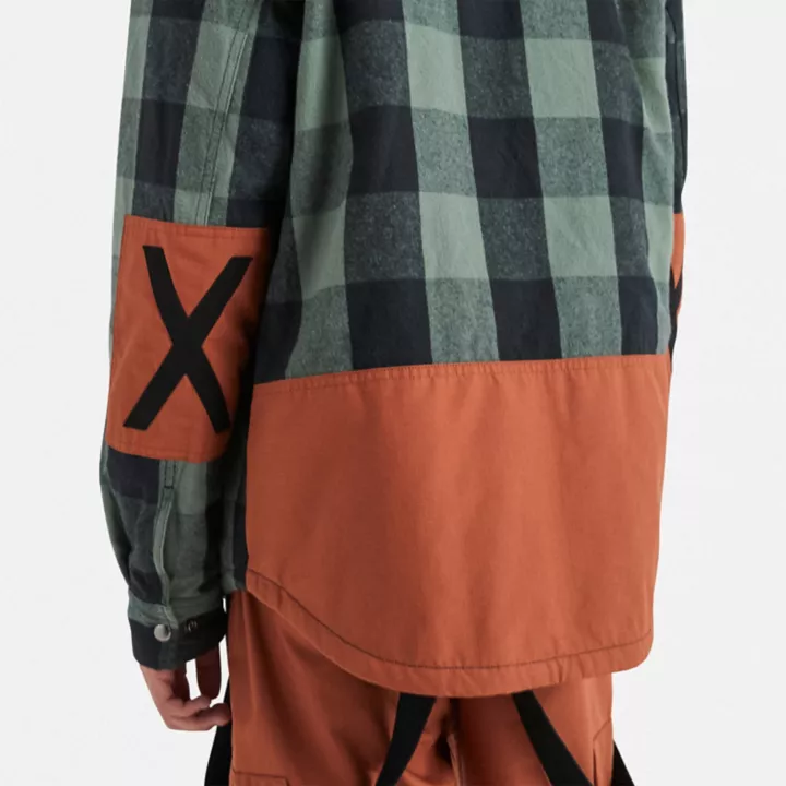 Timberland x Nina Chanel Abney Overshirt in Green