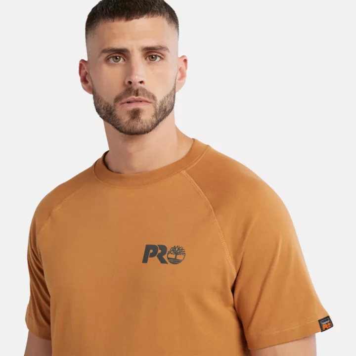 Timberland PRO Core Reflective Logo T-Shirt for Men in Dark Yellow
