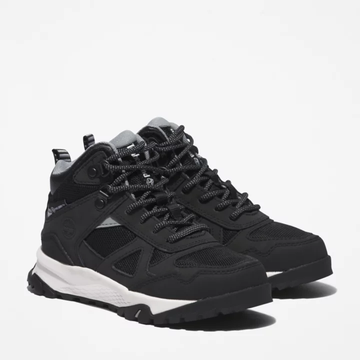 Lincoln Peak Waterproof Hiking Boot for Youth in Black