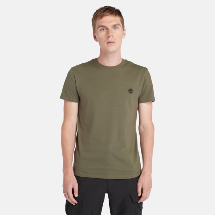 Dunstan River Slim-Fit T-Shirt for Men in Dark Green