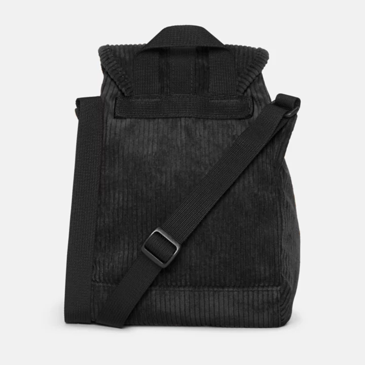 Corduroy Crossbody for Women in Black