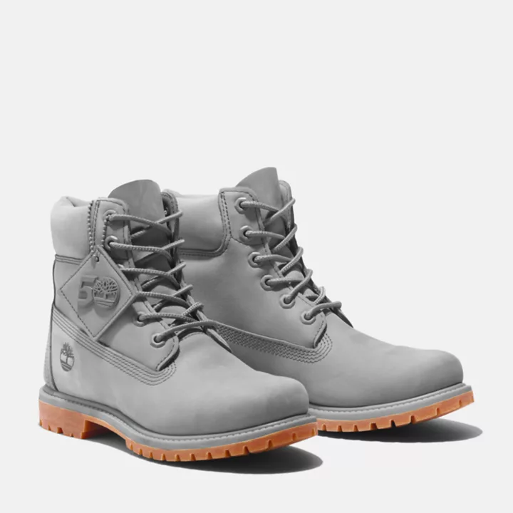 Timberland 50th Edition Premium 6-Inch Waterproof Boot for Women in Grey