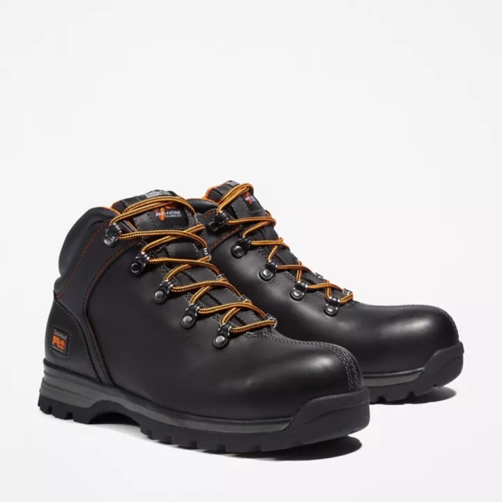 Timberland PRO Splitrock XT Safety-Toe Work Boot for Men in Black