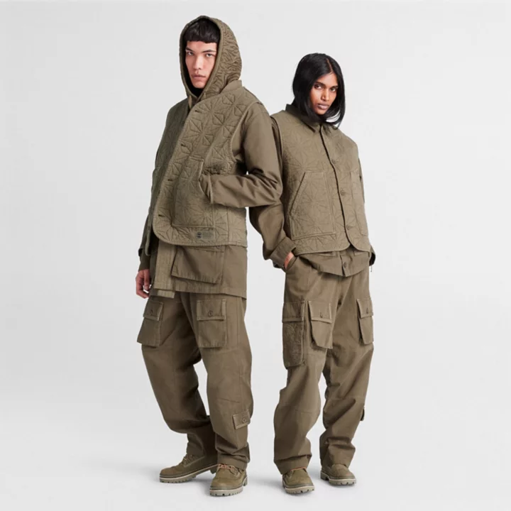 All Gender Timberland x CLOT Future73 Gilet in Dark Green