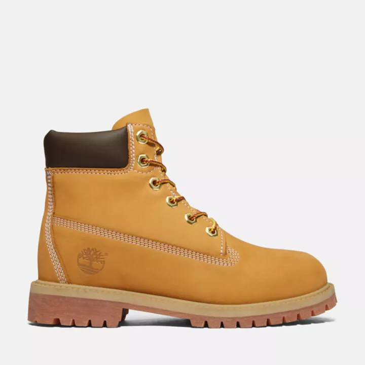 Timberland Premium 6 Inch Boot for Junior in Yellow