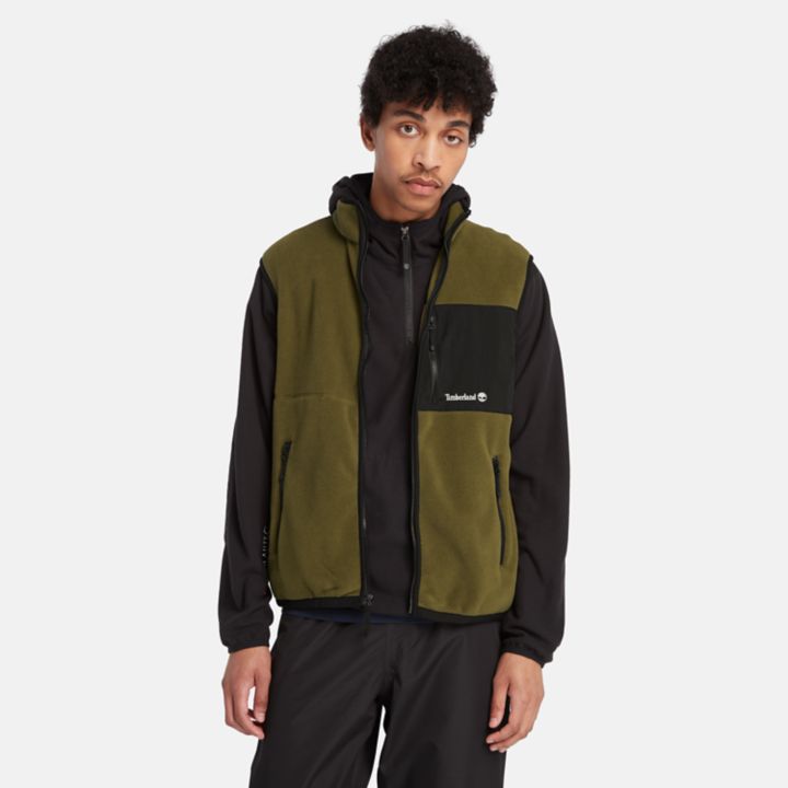 Outdoor Archive Polartec 200 Series Fleece Vest for Men in Green