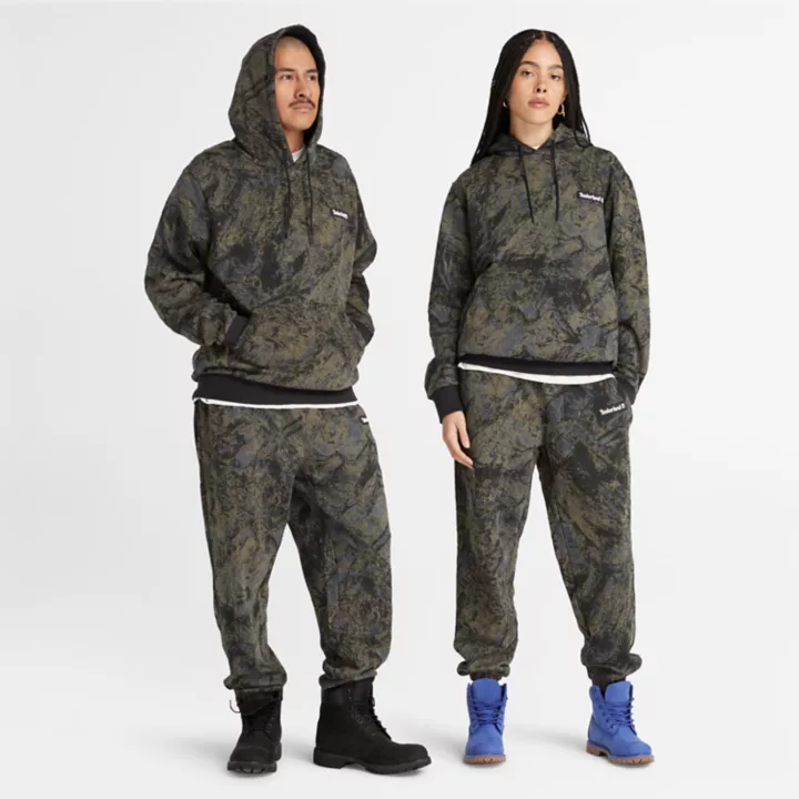 All Gender All-Over Printed Hoodie in Camo