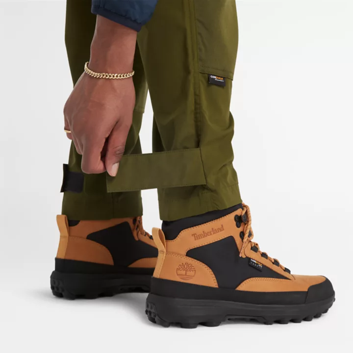 Water-Repellent Trousers for Men in Green