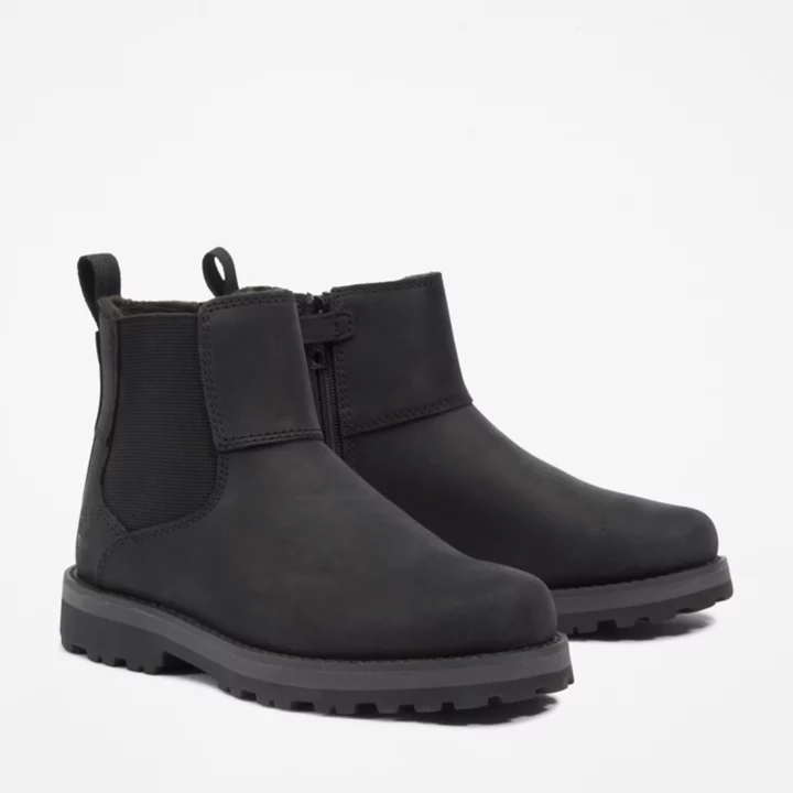 Courma Kid's Chelsea Boot for Junior in Black