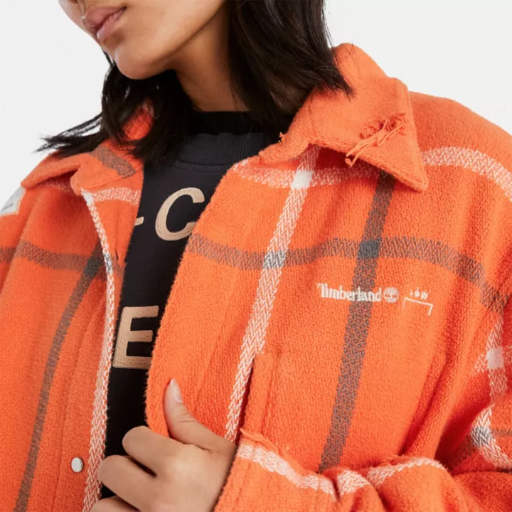 All Gender Timberland x A-Cold-Wall Overshirt in Orange