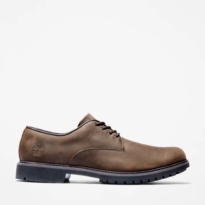 Stormbucks Waterproof Oxford Shoe for Men in Dark Brown