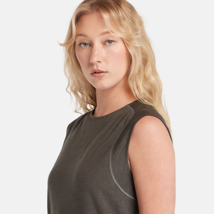 Timberland  x Icebreaker Merino Sleeveless Top for Women in Dark Grey