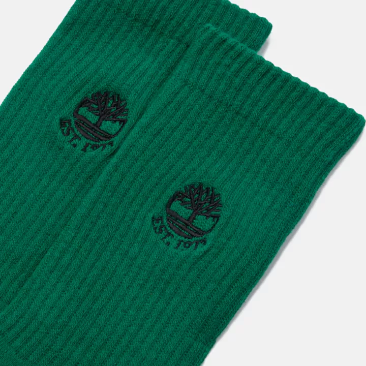 1Pk Colour Blast Crew Socks in Green