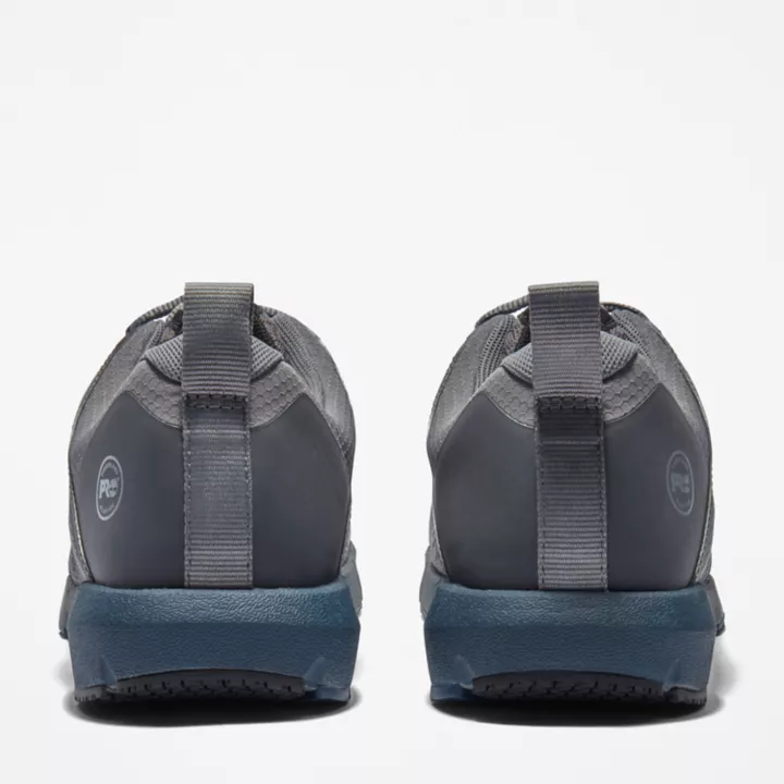 Radius Alloy-Toe Work Shoe for Men in Grey and Blue