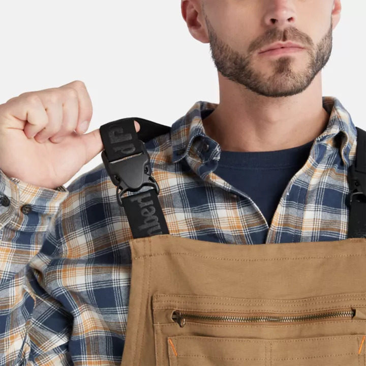 Timberland PRO Ironhide Flex Bib Overalls for Men in Yellow