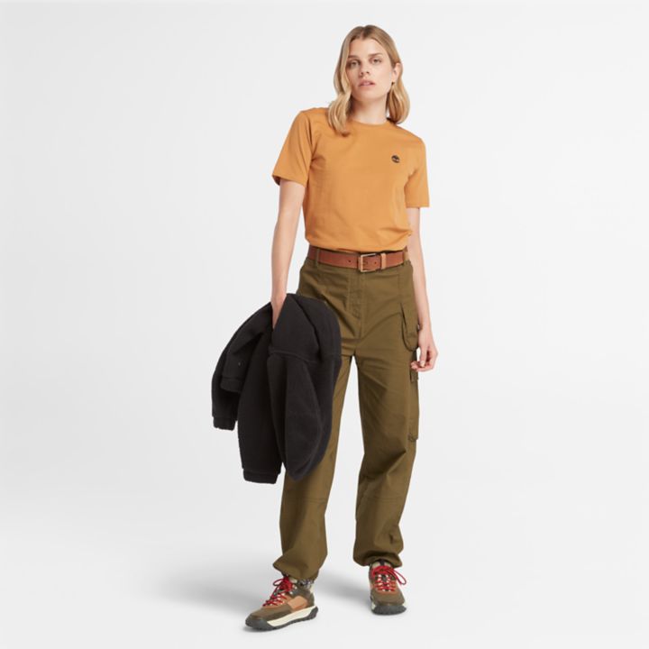 Exeter River T-Shirt for Women in Dark Yellow