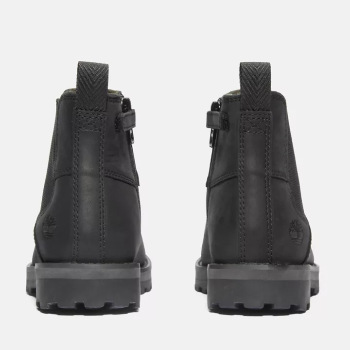 Courma Kid Chelsea Boot for Youth in Black