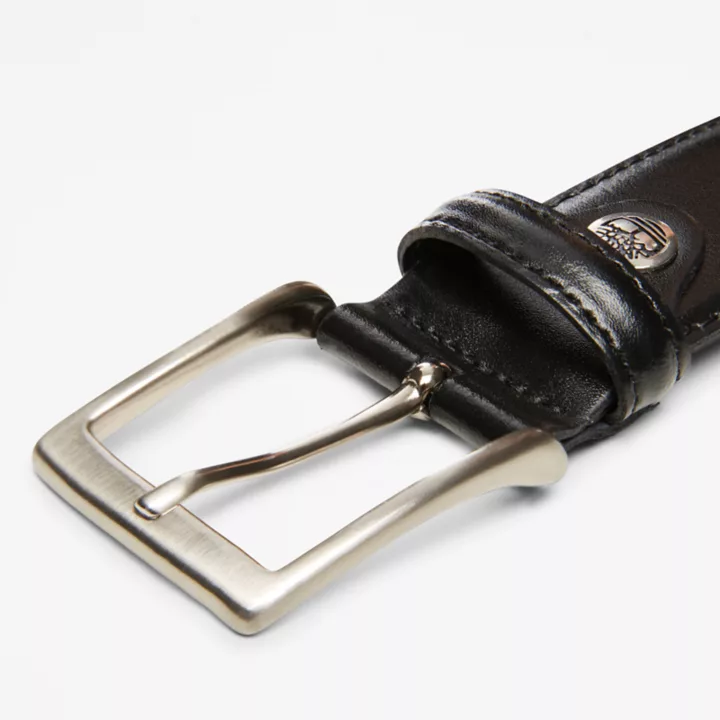 Classic Leather Belt for Men in Black
