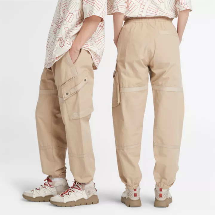 All Gender Earthkeepers by Raeburn Cargo Trousers in Beige