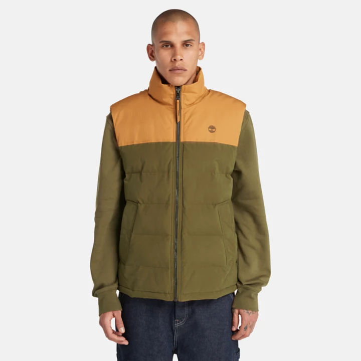 Welch Mountain Puffer Vest for Men in Green