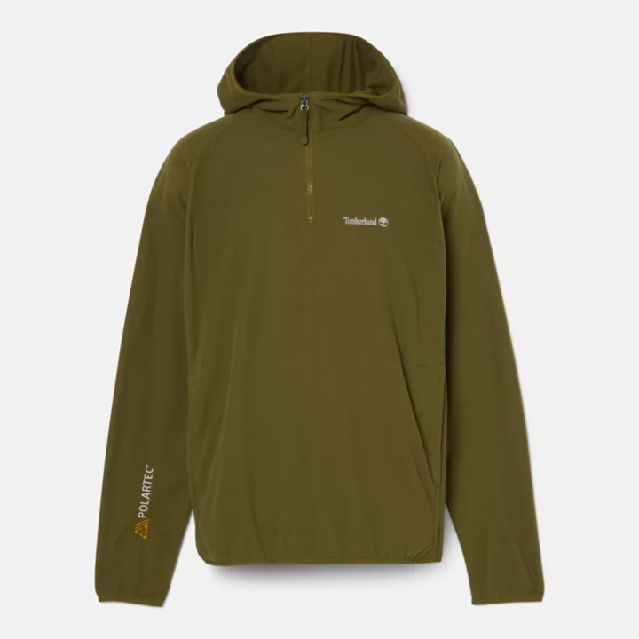 Polartec Fleece Hoodie for Men in Green