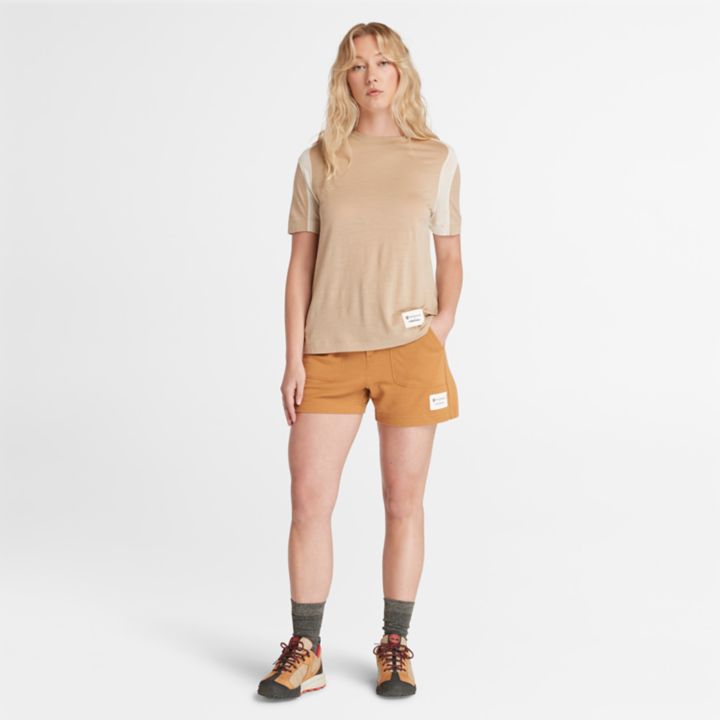 Timberland  x Icebreaker Merino ZoneKnit Tee for Women in Beige