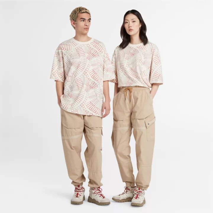 All Gender Earthkeepers by Raeburn Cargo Trousers in Beige