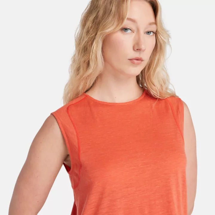 Timberland  x Icebreaker Merino Sleeveless Top for Women in Orange