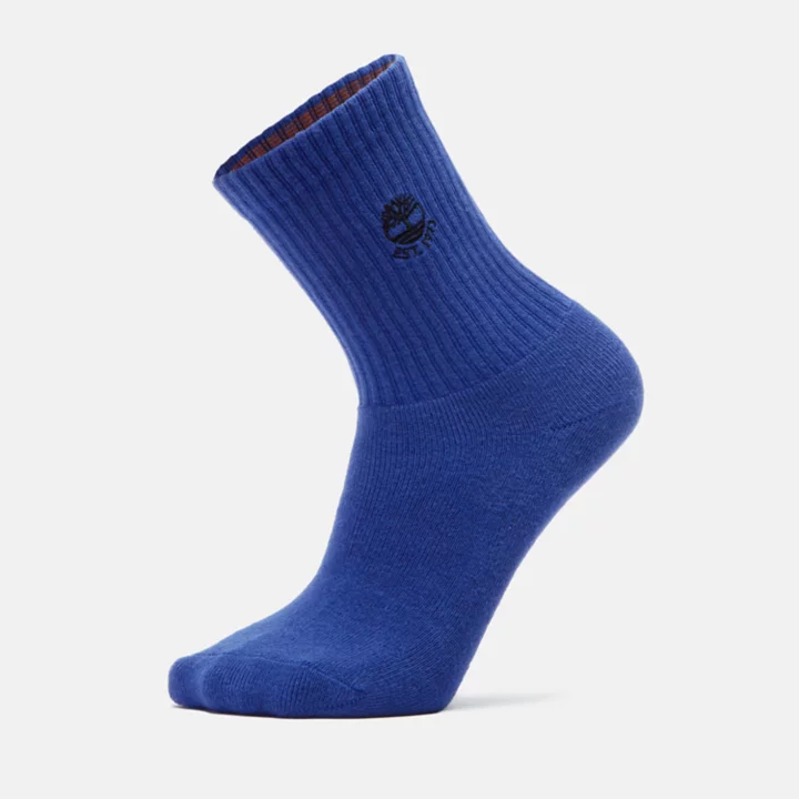 1Pk Colour Blast Crew Socks in Blue