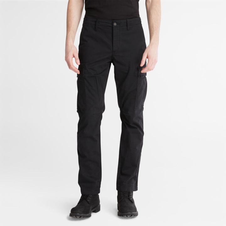 Core Cargo Trousers for Men in Black
