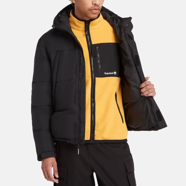 Outdoor Archive Puffer Jacket for Men in Black