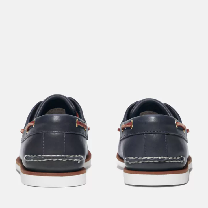Classic Two-Eye Boat Shoe for Men in Blue