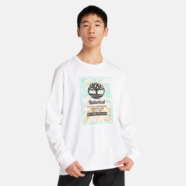 Ski School LS T-Shirt in White
