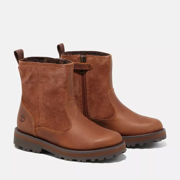 Courma Kid Warm Waterproof Boot for Toddler in Brown