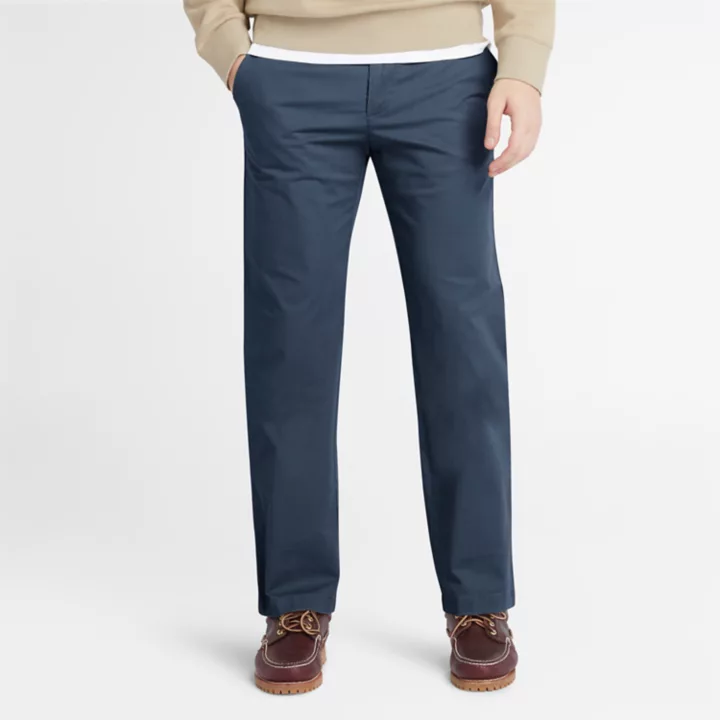 Squam Lake Stretch Chinos for Men in Blue or Navy