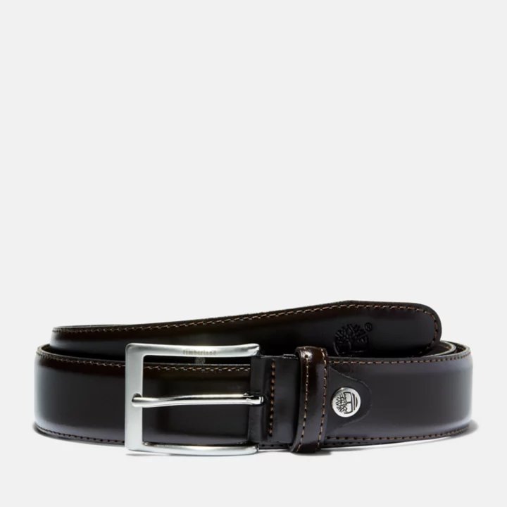 Classic Leather Belt for Men in Brown