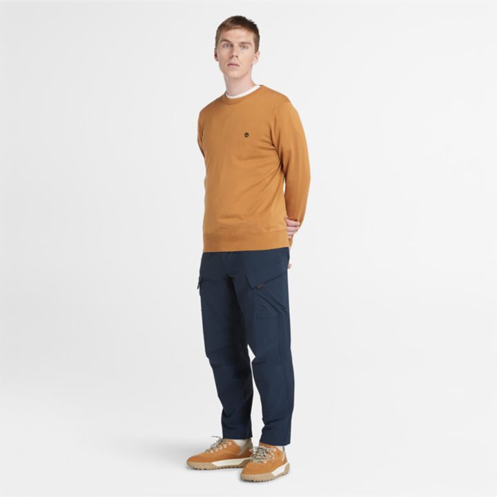 Williams River Crewneck Jumper for Men in Orange