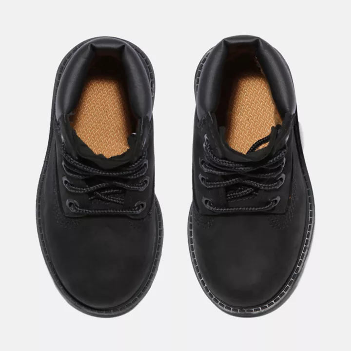 Timberland Premium 6 Inch Waterproof Boot for Toddler in Black