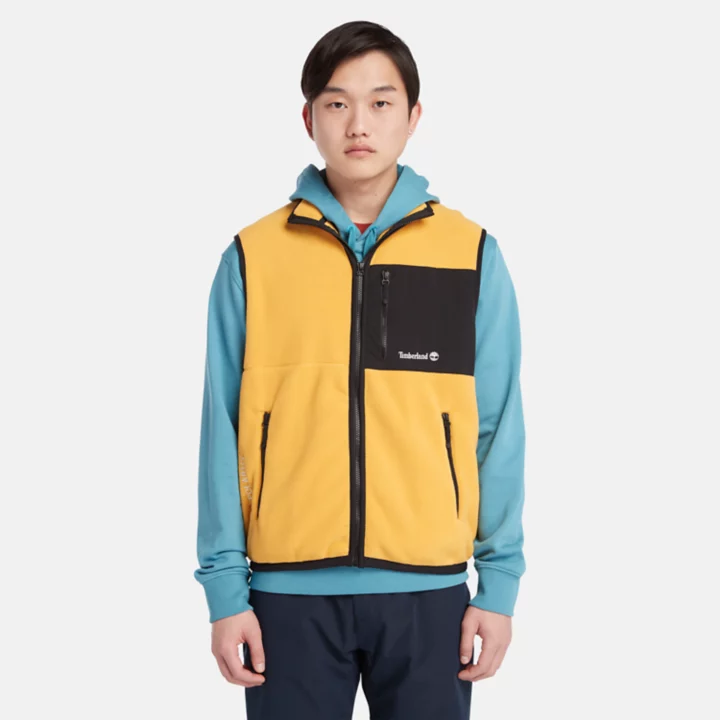 Outdoor Archive Polartec 200 Series Fleece Vest for Men in Yellow
