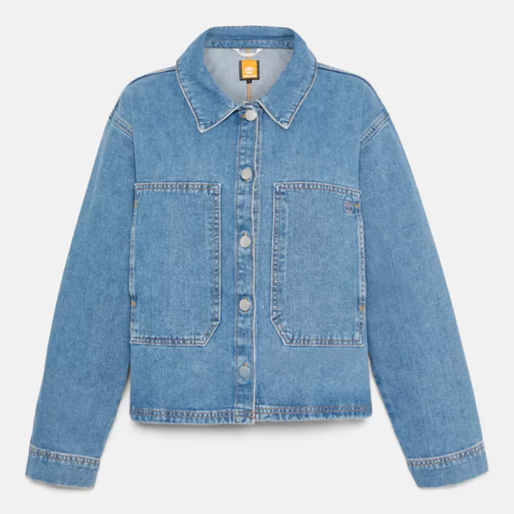 Chore Hemp Denim Jacket for Women in Blue