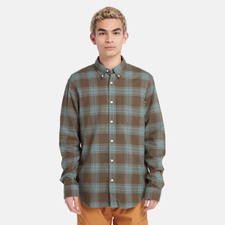 Tartan Shirt for Men in Green/Blue