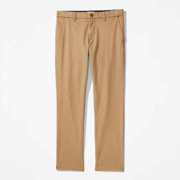 Sargent Lake Stretch Chino Trousers for Men in Khaki