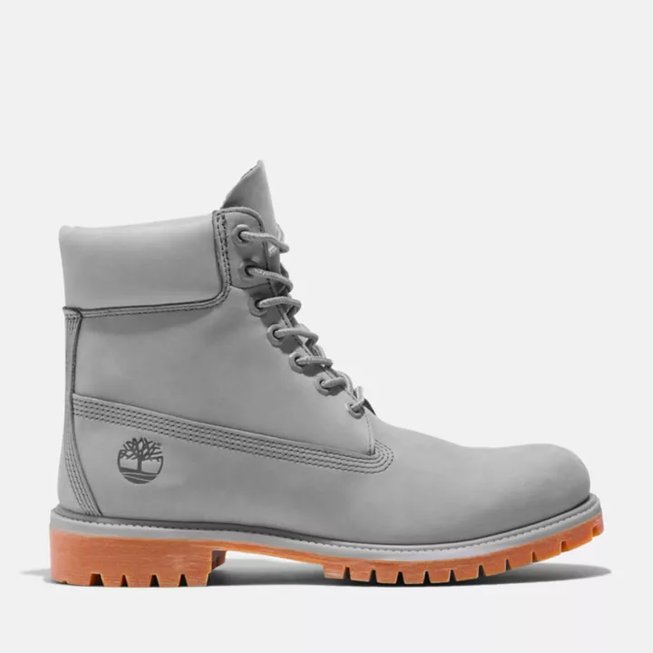 Timberland 50th Edition Premium 6-Inch Waterproof Boot for Men in Light Grey