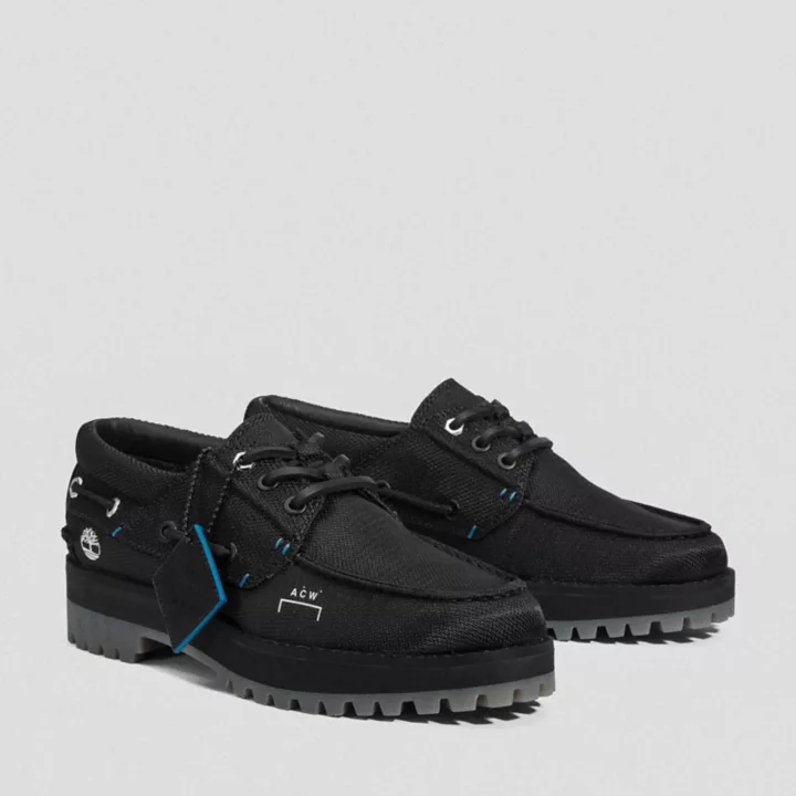 Timberland x A-COLD-WALL* Future73 3-Eye Handsewn Boat Shoe for Women in Black