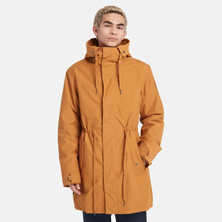 Snowdown Peak Water-Resistant 3-in-1 Fishtail Parka for Men in Yellow