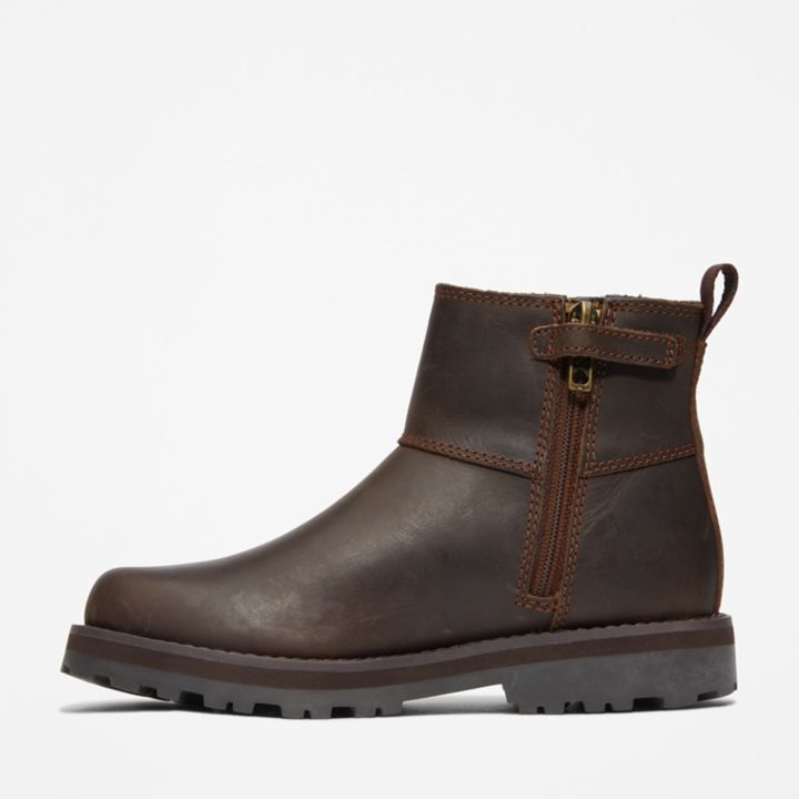 Courma Kid's Chelsea Boot for Junior in Dark Brown