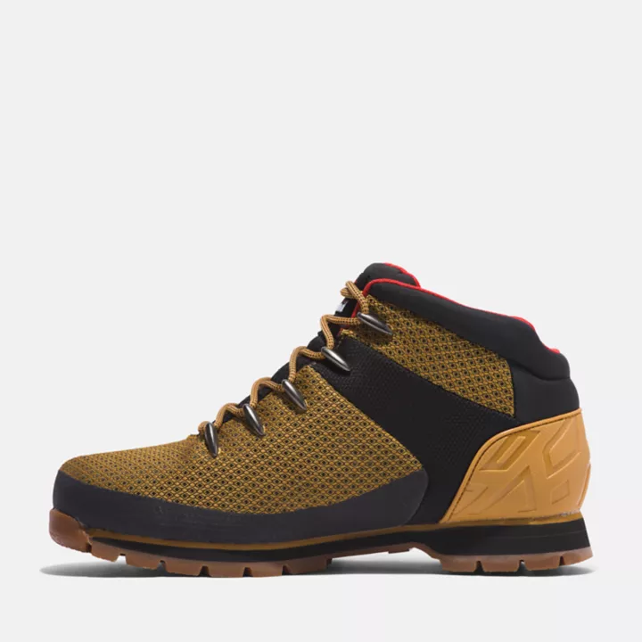 Euro Sprint Waterproof Hiking Boot for Men in Yellow/Black